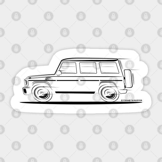 Speedy Mercedes Benz G Class Gelaendewagen Sticker by PauHanaDesign